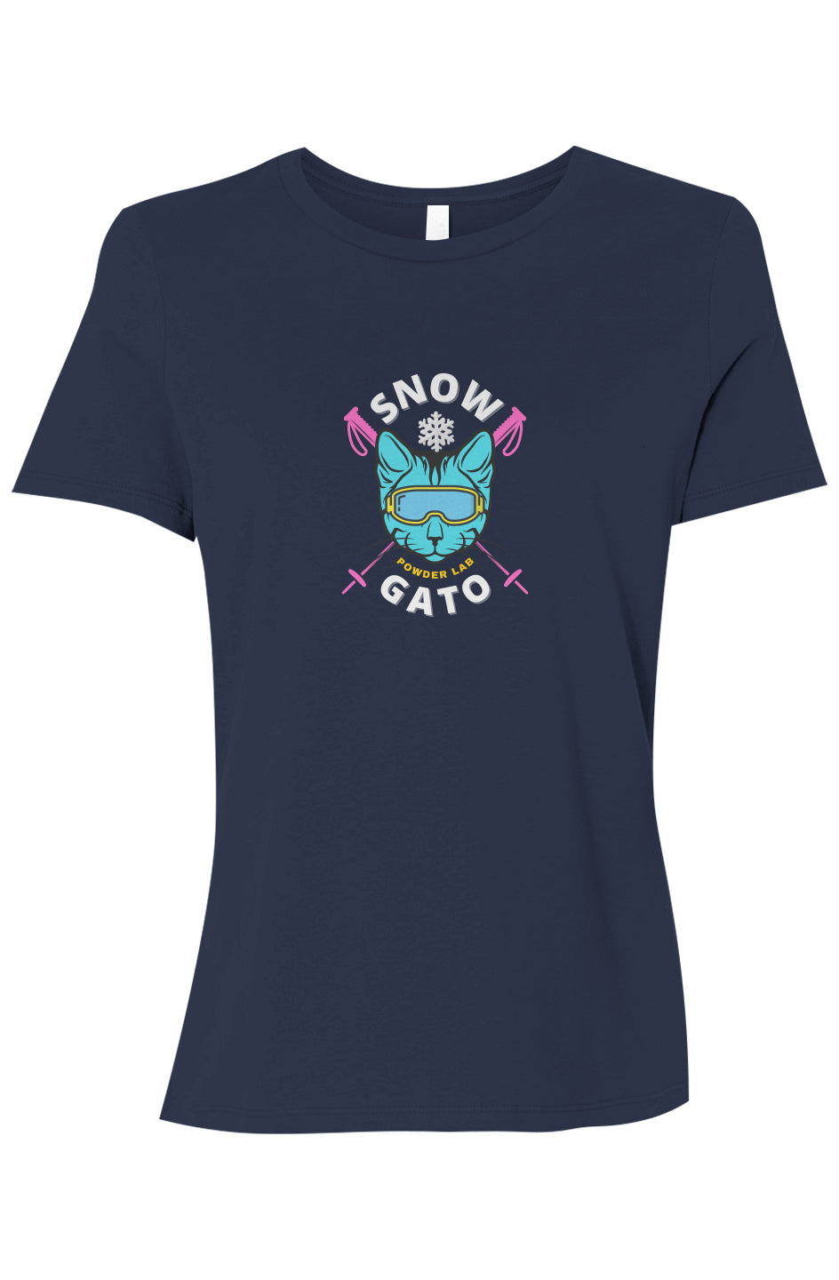 Skiing Snow Gato Tee