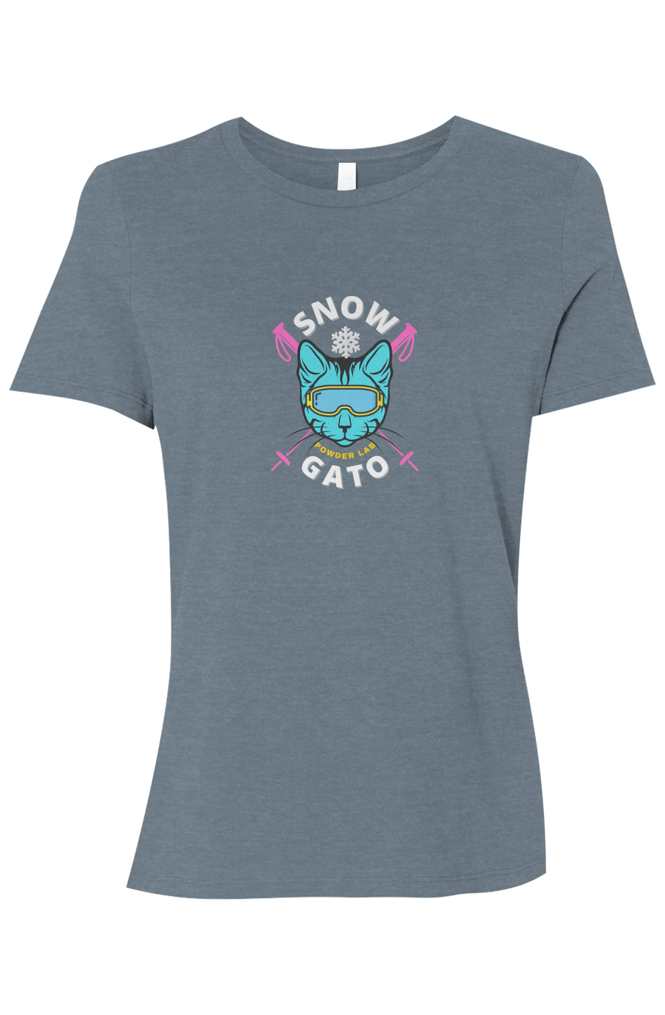 Skiing Snow Gato Tee